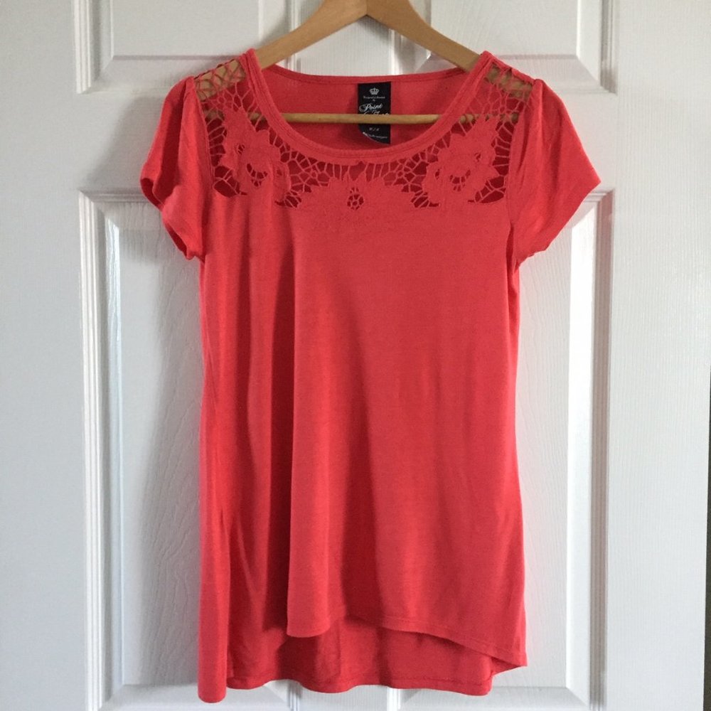 Lace Insert T-Shirt